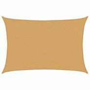 Voile d'ombrage 160 g/m² rectangulaire sable 3x5 m PEHD Modèle Terrasse Delta Prime - 4002041