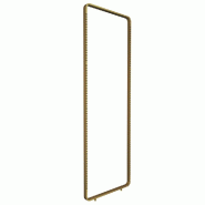 Cadre tube 60x20mm angle rond Pas 36 mm L950xH3000mm - or bronze