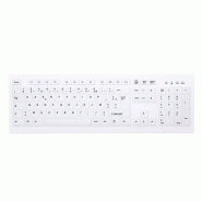 Contour Design Active Key AK-C8100F-FUS-W/FR clavier Médical RF sans fil AZERTY Français Blanc