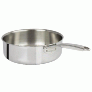 CRISTEL Sauteuse inox Ultraply  Ø24cm - Acier inoxydable 18/10 3358570186196