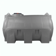 Cuve 1000l Aérienne De Récupération D'eau - Réservoir Horizontal Gris - Elbi Cho1000 Cuve 1000l Aérienne De Récupération D'eau - Réservoir Horizontal Gris - Elbi Cho1000