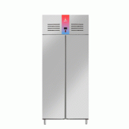 Gasfrit – Armoire réfrigérée 2 portes en acier inoxydable, tropicalisée classe C. 1240 × 760 × 2010 mm - gris inox gfh107