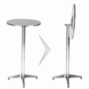 Helloshop26 - Mange debout aluminium diamètre table 60 cm diamètre pied 5,8 cm pliable hauteur réglable 74/114 cm gris 2008193 - 3000133911300 Helloshop26 - Mange debout aluminium diamètre table 60 cm diamètre pied 5,8 cm pliable hauteur réglable 74/114 cm gris 2008193 - 3000133911300