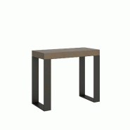 Itamoby Console extensible Tecno gris tourterelle 90x40/300 cm - beige multi-matériau VE090COTEC010-TT-AN
