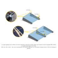 Kit de fixation pour panneaux photovoltaïques - Compatible Sun Ballast - Aluminium + Vis inox Kit de fixation pour panneaux photovoltaïques - Compatible Sun Ballast - Aluminium + Vis inox