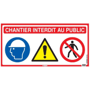Panneaux de chantier : démolir, construire, interdit au public - PNCHTINPPBC-TL01_0
