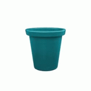 Plast'up rotomoulage pot de fleurs rond xxl delight 420l - butterflygreen - bleu 0637962081640