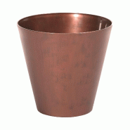 Prosperplast - Pot TUBUS CORTEN 3,5 L - 20x20x18,7 cm, coloris Cuivre - cuivre plastique polypropylène ZA3969