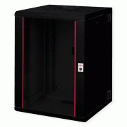 ROLINE 19" Boîtier mural Pro 16U - 600x600 mm pivotant en 2 parties - Noir - Structure robuste en acier avec porte en verre ROLINE 19" Boîtier mural Pro 16U - 600x600 mm pivotant en 2 parties - Noir - Structure robuste en acier avec porte en verre