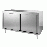 600 plan de travail portes coullissantes 1200l 7812.0092 COMBISTEEL