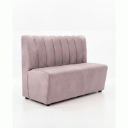 Banquette de restaurant  CHR Prestige violet clair - 120 cm – coutures verticales – velours Casino Elastron – France Mobilier CHR - violet 37603