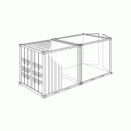 Containers de stockage 10' / volume 15.9 m3