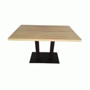 Emh Plateau de table professionnel rectangulaire 70x120 cm – bois mélaminé finition chêne naturel – épaisseur 4 cm – usage chr intérieur -