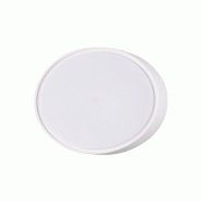 Fabas Luce Plafonnier Circulaire Led Hatton Polycarbonate Blanc Ip65 14W 3000K Chaud 2830Lm Fabriqué En Italie Code 3224-61-102 Design Moderne Et Rob