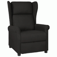 Fauteuil inclinable Noir Tissu Modèle Fervoria - 340951