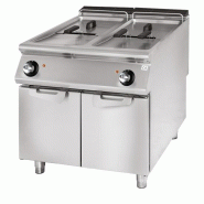 Friteuse électrique sur meuble inox commandes mécaniques avec 2x21 ... - PVS9080FRE21
