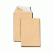 GPV Boîte de 500 pochettes Everyday kraft brun 120x176/B6R, 90 g/m², adhésives avec bande - 3250650042494