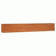 Helloshop26 - Jardinière bac lit surélevé plantes fleurs terrasse jardin de jardin rouillé 320 x 40 x 45 cm acier corten marron 02_0039870 - 30002 Helloshop26 - Jardinière bac lit surélevé plantes fleurs terrasse jardin de jardin rouillé 320 x 40 x 45 cm acier corten marron 02_0039870 - 30002