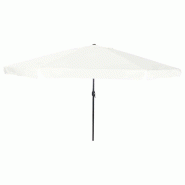 Helloshop26 - Parasol de jardin moderne pliable 395 x 395 x 245 cm avec protection anti-UV en polyester sable 02_0058779 - 3000240768972
