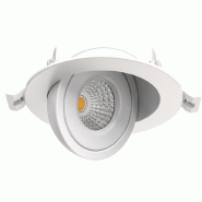 LEO Spot encastré blanc 8W, 690Lm, CCT 2700K/3000K/4000K, Orientable 90°, Rotatif 360° - S0150790D - SOLUM LEO Spot encastré blanc 8W, 690Lm, CCT 2700K/3000K/4000K, Orientable 90°, Rotatif 360° - S0150790D - SOLUM