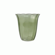 Novastyl - Lot De 4 Gobelets Eden 35.5cl En Verre Vert - vert verre 3256391043714