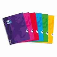 Oxford Lot de 40 Cahier Openflex piqué 24x32, 48p./24 feuilles 90g/m², quadrillé 5x5 + marge, coloris assortis - 3020120124445