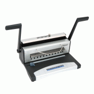 Perforelieur manuel M303 - compact avec bac à papier intégré - 34 trous carrés