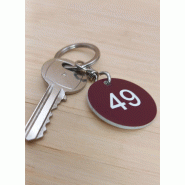 Petit porte-clés rond en acrylique  ACR MINI - Référence : 102152