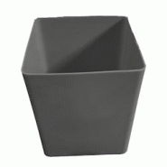 PLAST'UP ROTOMOULAGE Pot de fleurs cubio h 50cm - GRIS - gris 0750122559305