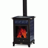 Poele a bois wekos esmeralda cercles et main courante - 9 kw