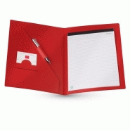 Porte-documents publicitaire Comet - Carton recyclé - Bloc 25 feuilles Porte-documents publicitaire Comet - Carton recyclé - Bloc 25 feuilles