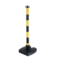 Poteaux sur socles, pliables, avec crochets pour chaines - PTAPVCJNNR-NV01_0