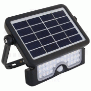 Projecteur solaire led avec détecteur de mouvement 5 w, 4000 k, 500 lm, ip65, 3,7 v 2×1500 mah