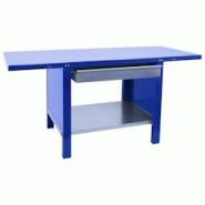 PROREGAL Etabli BUFFALO METAL avec 1x Tiroir | HxLxP 83x120x73cm | Capacité de Charge 700kg | Bleu - bleu métal PR_RS157-11 PROREGAL Etabli BUFFALO METAL avec 1x Tiroir | HxLxP 83x120x73cm | Capacité de Charge 700kg | Bleu - bleu métal PR_RS157-11