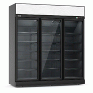 Réfrigérateur 3 portes en verre NOIR INS-1530R BL - 7455.2415 COMBISTEEL - noir 7455.2415