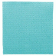 Serviette en ouate gaufré 2 plis turquoise 33x33cm - par 1200