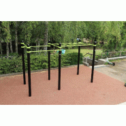 Street Workout DAMAPRO - Station extérieure DPI 03 en acier galvanisé thermolaqué Street Workout DAMAPRO - Station extérieure DPI 03 en acier galvanisé thermolaqué