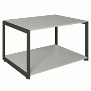 Table de présentation Cage noir 105x80x60cm gris alu