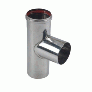 Té équerre inox 90° + joint rouge ten - ø 100 Té équerre inox 90° + joint rouge ten - ø 100