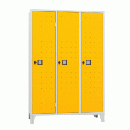 Vestiaire Roma 3 Portes Gris / jaune