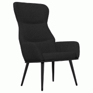 VidaXL Chaise de relaxation Noir Tissu Modèle Vega Master Industriel - 341077