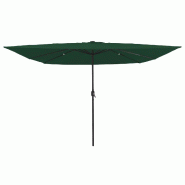 VidaXL Parasol de jardin Vert 295 x 295 x 245 cm Polyester et Acier Modèle Helios Panorama Stella - 42003661