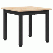 VidaXL Table basse Naturel 40 x 40 x 36 cm Bois de pin massif Modèle Zenith Élégance - 892753