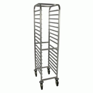 Chariot inox à 15 plateaux 37 x 53 cm