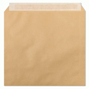 Clairefontaine Boîte de 250 pochettes kraft Mille Raies 260x330/24, 90 g/m², adhésive avec bande - marron 754C