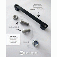 Collier rond en aluminium avec kit de visserie Collier rond en aluminium avec kit de visserie