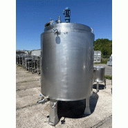 Cuve ETS Marcel Labbe 2000 L - Inox 304L - CUV470 avec Agitation Centrale et Isolation Cuve ETS Marcel Labbe 2000 L - Inox 304L - CUV470 avec Agitation Centrale et Isolation