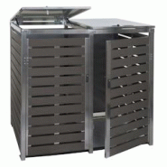 Décoshop26 - Abri pour 2 poubelles cache-poubelles verrouillable avec couvercle jusqu'à 240L 119x134x84 cm acier inoxydable 04_0005716 - 3000252983950 Décoshop26 - Abri pour 2 poubelles cache-poubelles verrouillable avec couvercle jusqu'à 240L 119x134x84 cm acier inoxydable 04_0005716 - 3000252983950