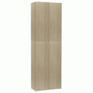 Décoshop26 - Meuble de bureau armoire de rangement 5 étagères avec deux portes couleur chêne sonoma 60 x 32 x 190 cm bois DEC024464 - 3000254720881 Décoshop26 - Meuble de bureau armoire de rangement 5 étagères avec deux portes couleur chêne sonoma 60 x 32 x 190 cm bois DEC024464 - 3000254720881