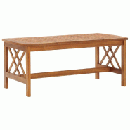 Décoshop26 - Table basse de salon design rustique 102 x 50 x 43 cm bois d'acacia DEC036969 - Bois massif 3000263025557